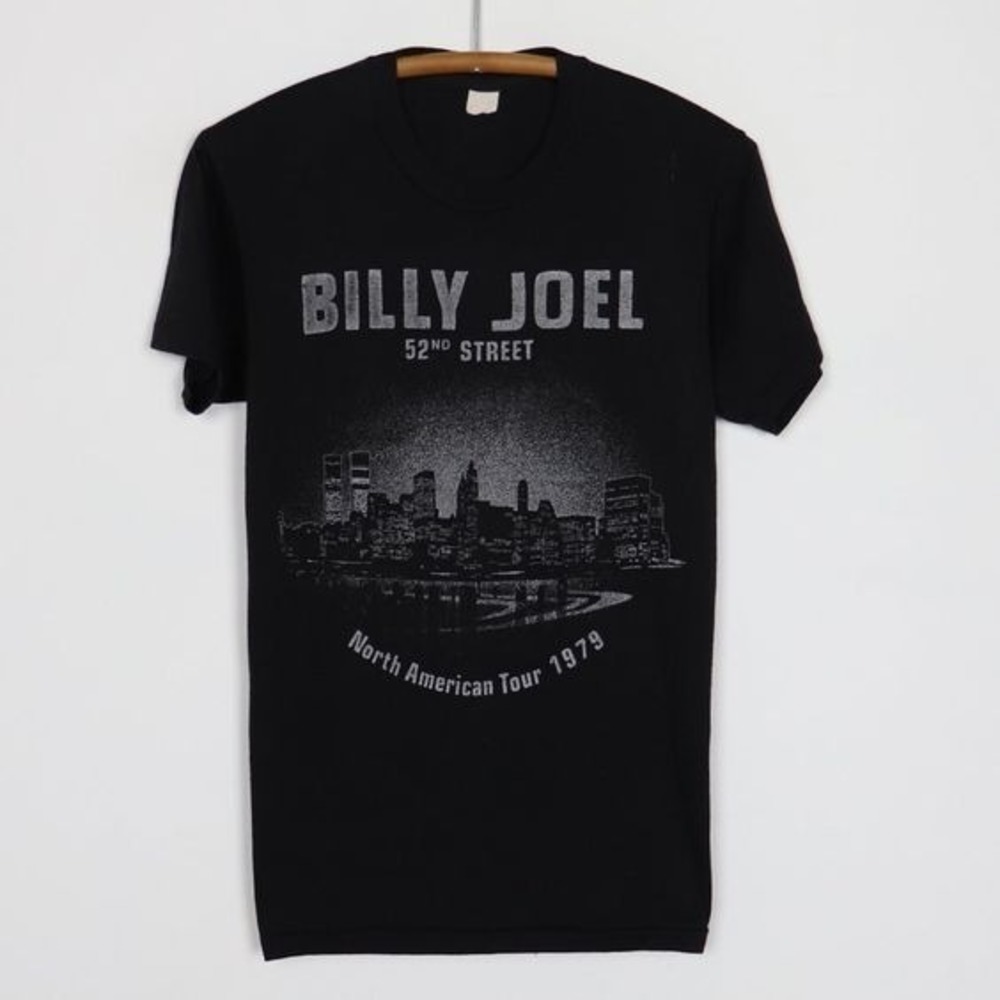 Retro 1979 Billy Joel 52Nd Street North American Tour Shirt
